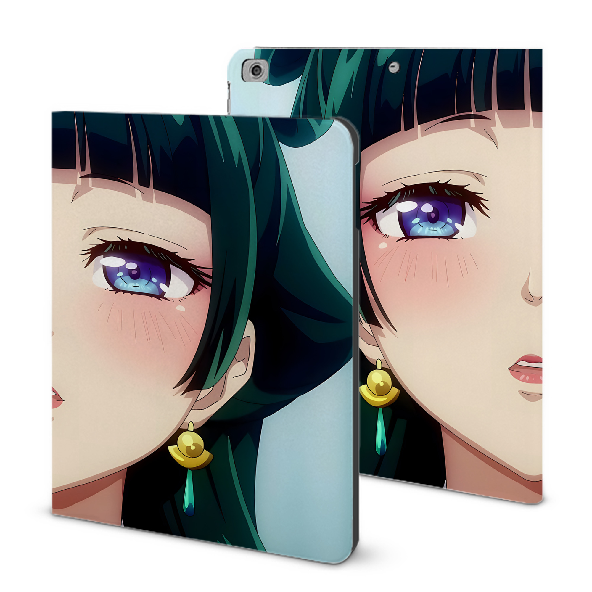 （画像用） 薬屋のひとりごと The Apothecary Diaries IPad ケース ブック型 PUレザー TPU 耐衝撃 軽量 薄型 ペン収納なし 全面保護 IPad 各モデル対応